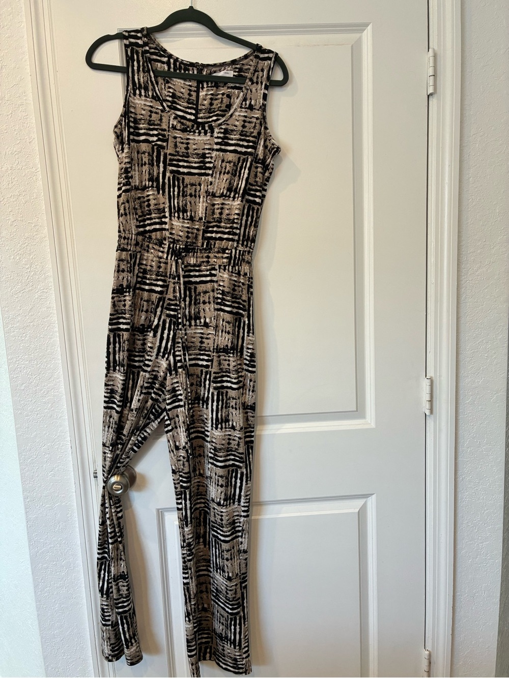 Black and Beige Jumpsuit